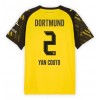 Herren Fußballbekleidung Borussia Dortmund Yan Couto #2 Heimtrikot 2025-26 Kurzarm